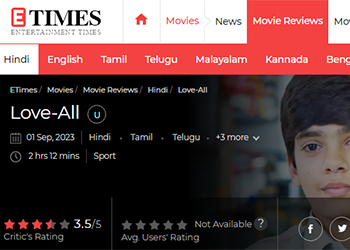 Love-All Movie Review : A simple yet powerful and heartfelt sports drama